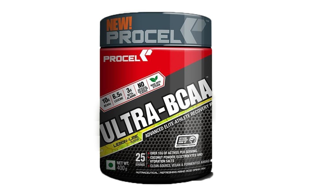 Procel Ultra-BCAA Lemon-Lime Flavor    Plastic Jar  400 grams